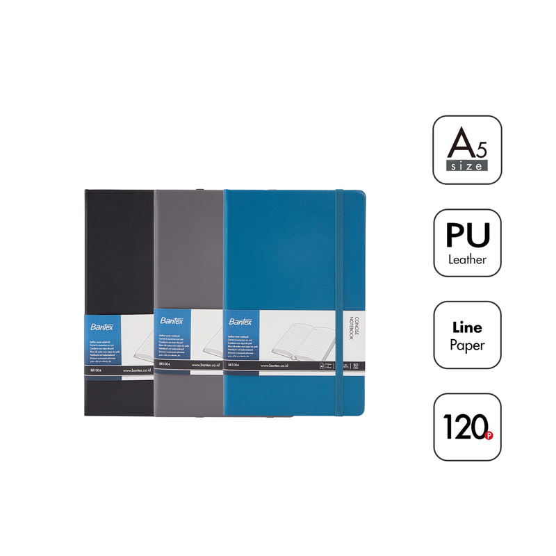 

[Terminal Stationery 01] Bantex Buku Agenda Jurnal Catatan Bergaris Isi 120 Lembar Bahan Kulit PU Ukuran A5 BR1004