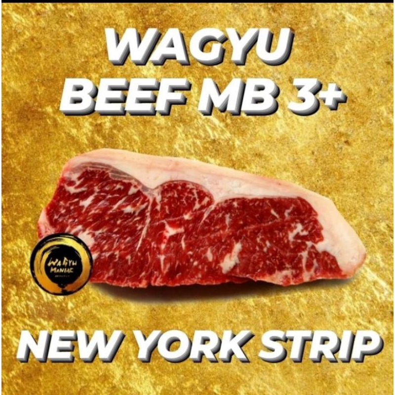 

WAGYU NEW YORK STRIPLOIN BEEF MB 3+ SIRLOIN