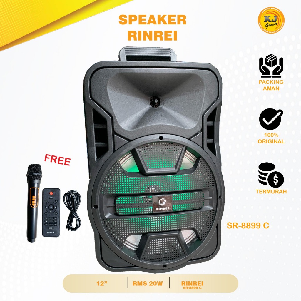 PROMO  SPEAKER RINREI UKURAN 12 INCH SR-8899 C  SPEAKER MURAH REKOMENDASI SEMARANG