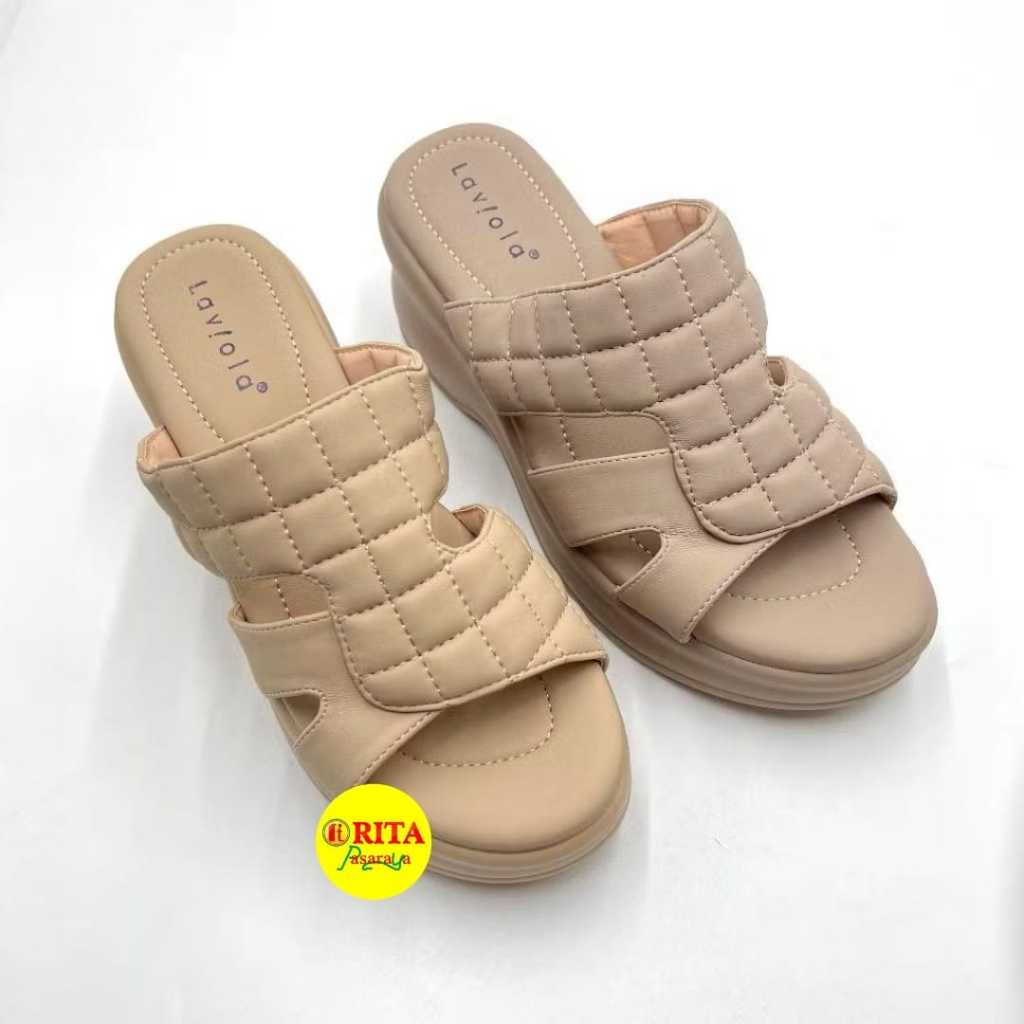 Laviola Sandal Wedges Wanita/ Sepatu Wanita