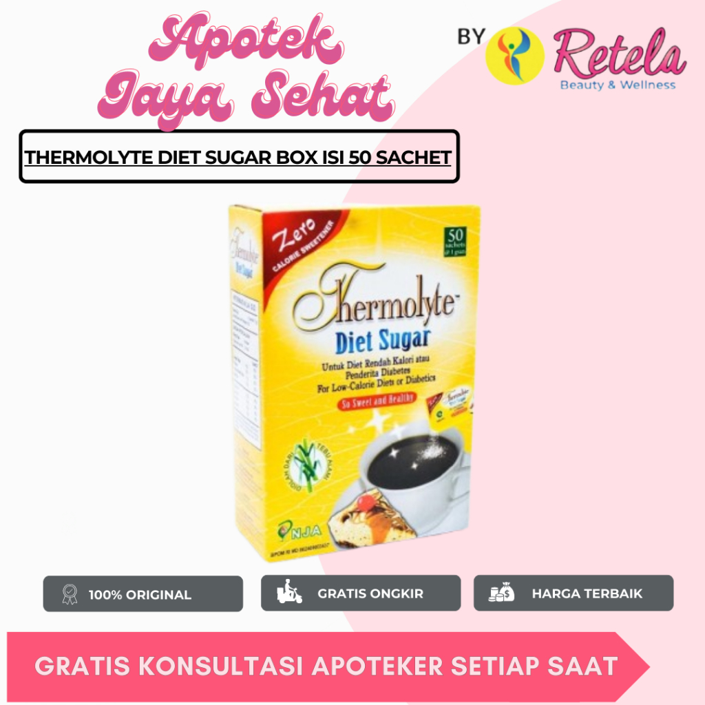 

THERMOLYTE DIET SUGAR 1 BOX ISI 50 SACHET