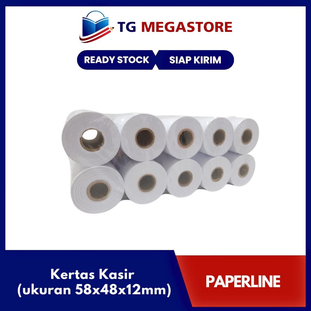 

Kertas Kasir PAPERLINE - TS 5848 (ukuran 58x48x12mm)