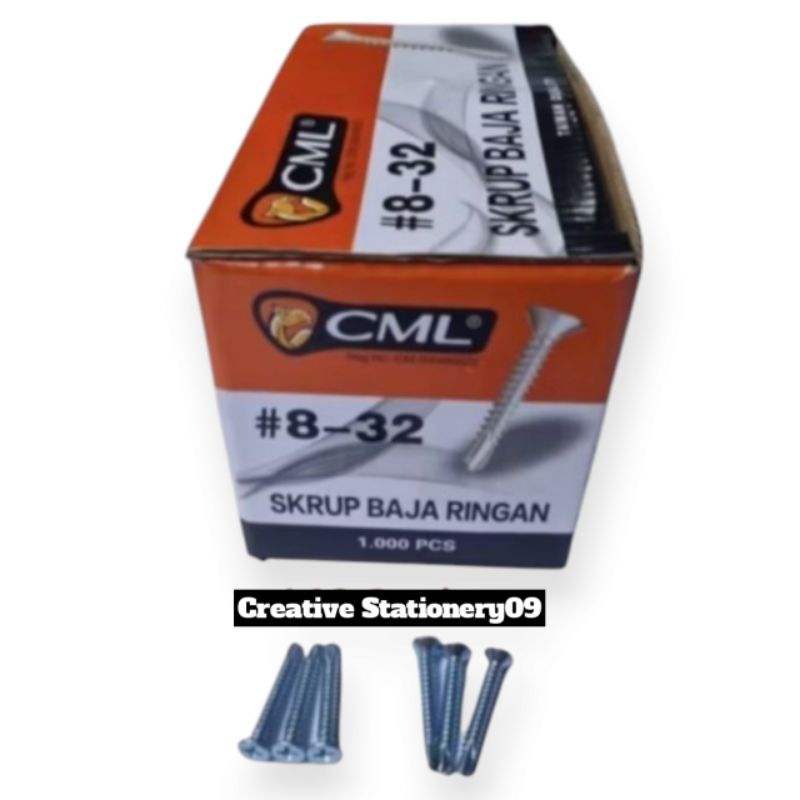 Sekrup Baja Ringan GRC CAMEL / Sekrup GRC Putih CAMEL 8 x 38 (3.8cm)