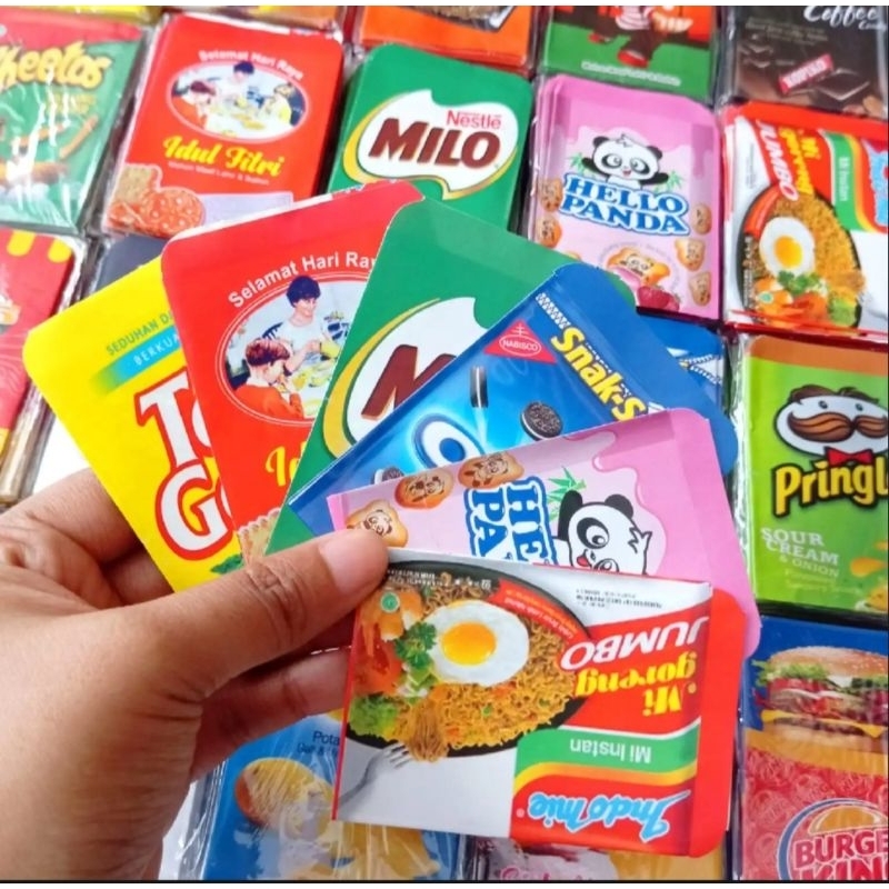 

[ 50Pcs ]Angpau Amplop Lebaran Motif SNACK Terbaru