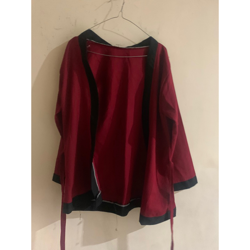 outer merah maroon + biaya adm