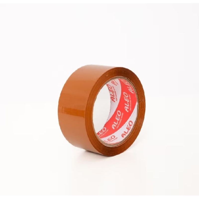 

Lakban Bening 45mm x 100 Yard - Lakban Coklat 45mm x Yard Ekonomis ALEO