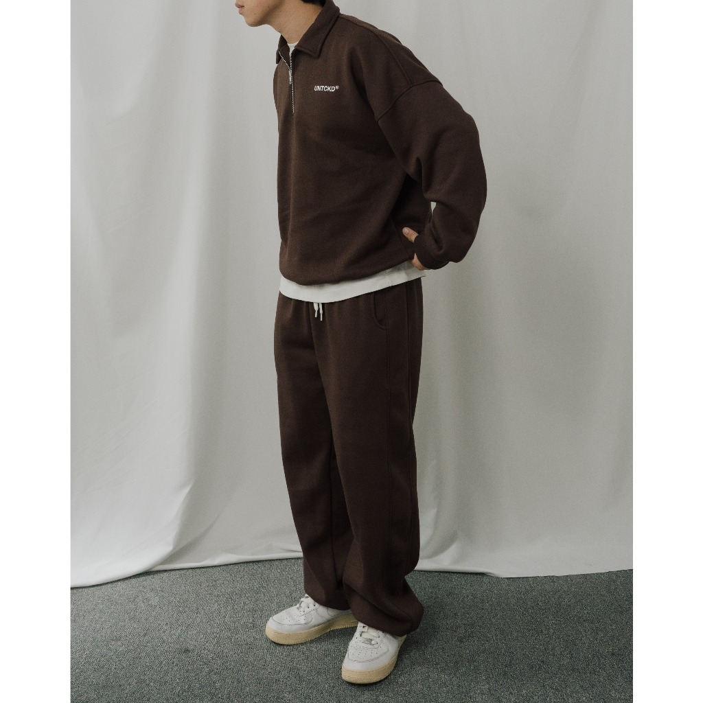 GHF Halfzip Rugby Shirt Brown