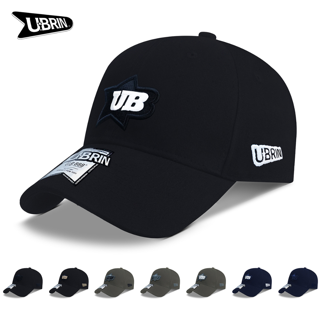 U.BRIN Topi Baseball UB8002 Original UB STAR Initial UBRIN Hat Cap Casual Distro Fashion Dewasa