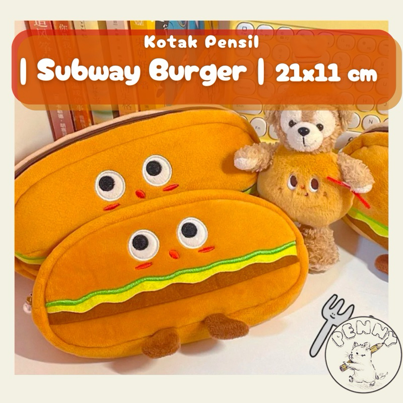 

Kotak Pensil SUBWAY BURGER 21x11cm Original Lucu Murah Bagus