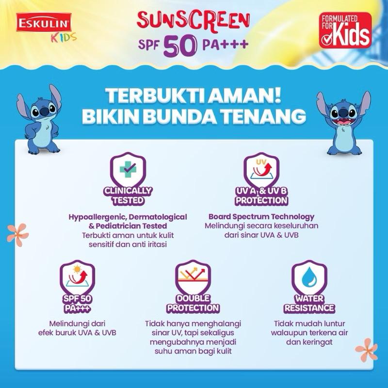 Eskulin sunscreen anak | sunscreen anak