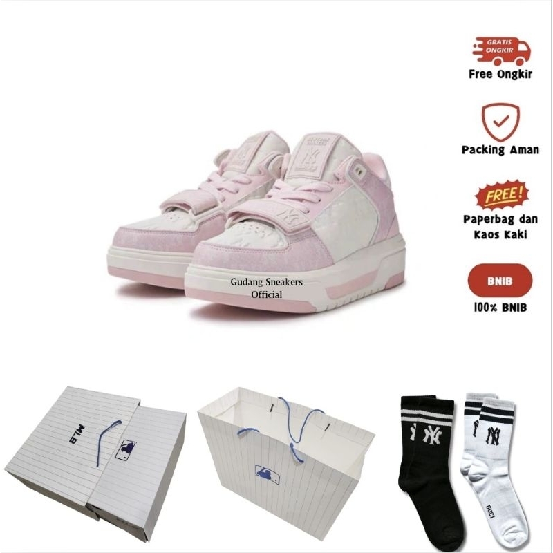 MLB NY Yankees Chunky Liner High Pink Original