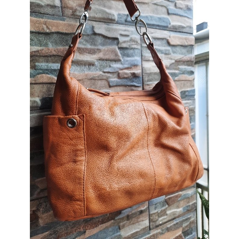 Tenteng Cokelat NICOLE MILLER - TAS PRELOVED BRANDED ORIGINAL