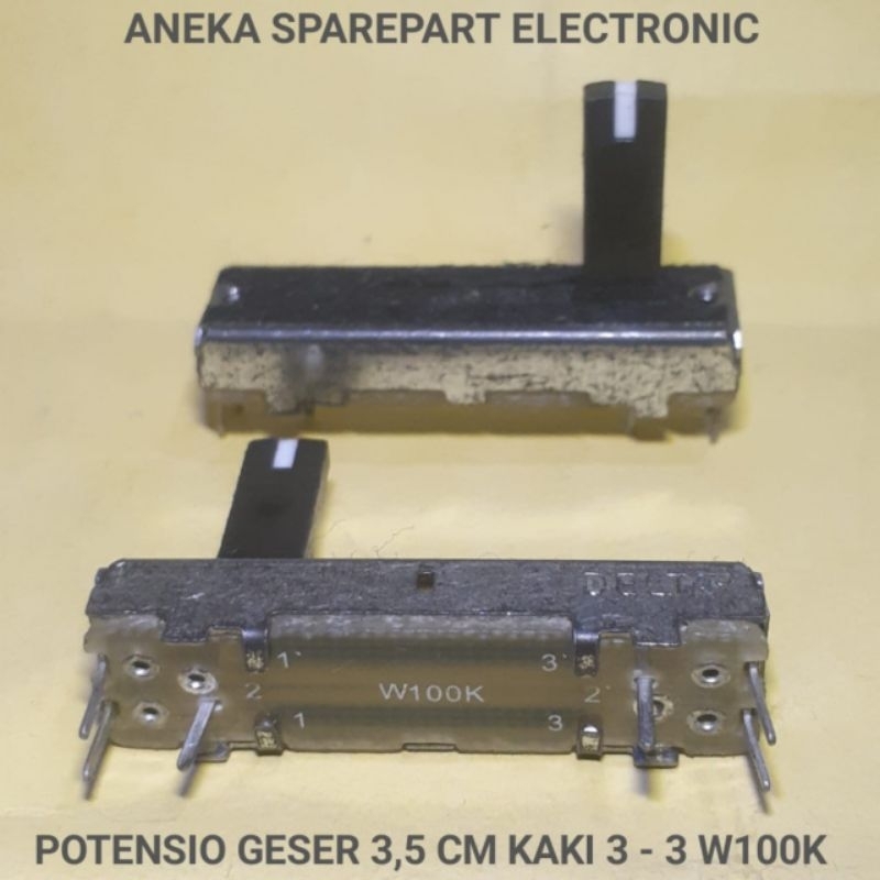 POTENSIO GESER 3,5 CM KAKI 3 - 3 W100K