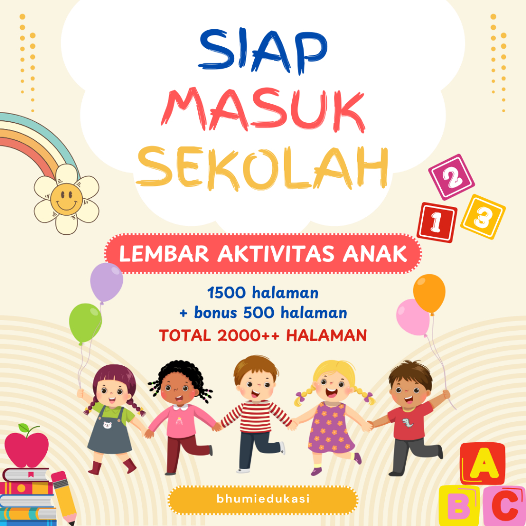 

2000+ LEMBAR AKTIVITAS PERSIAPAN MASUK SEKOLAH