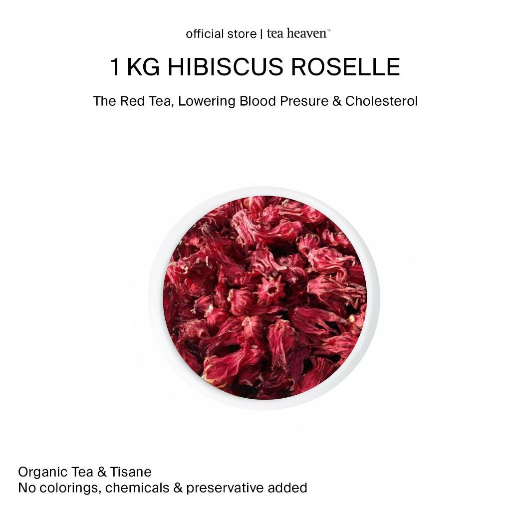 

Tea Heaven Hibiscus Roselle Bunga Rosella Merah Organik Bulk