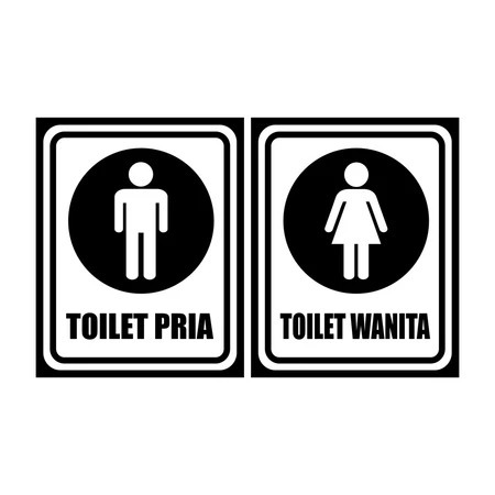 

Stiker VINYL Toilet Pria Wanita Uk. 20 x 25 CM. SIGN Rambu k3 - Siap kirim