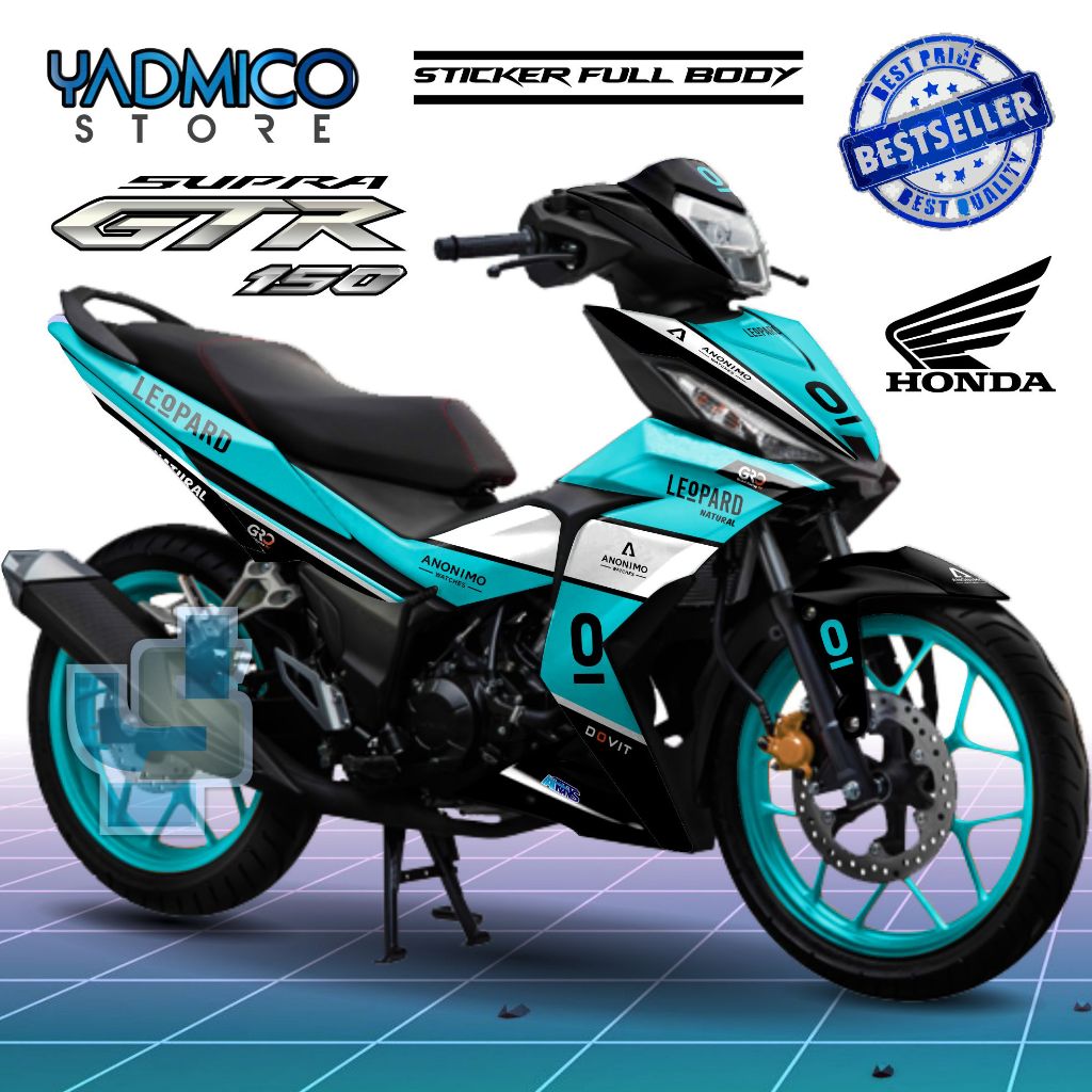 Decal Supra GTR 150 Full Body - Stiker Supra GTR Full Body - Decal Hologram Supra GTR 150 Variasi - 