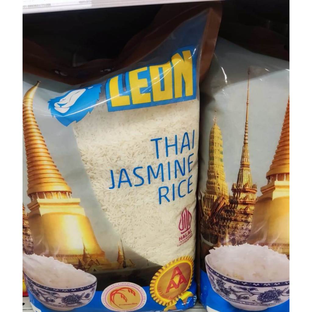 

Beras Thailand Jasmine Rice 5kg - Beras Leon Thai - Food, Porang