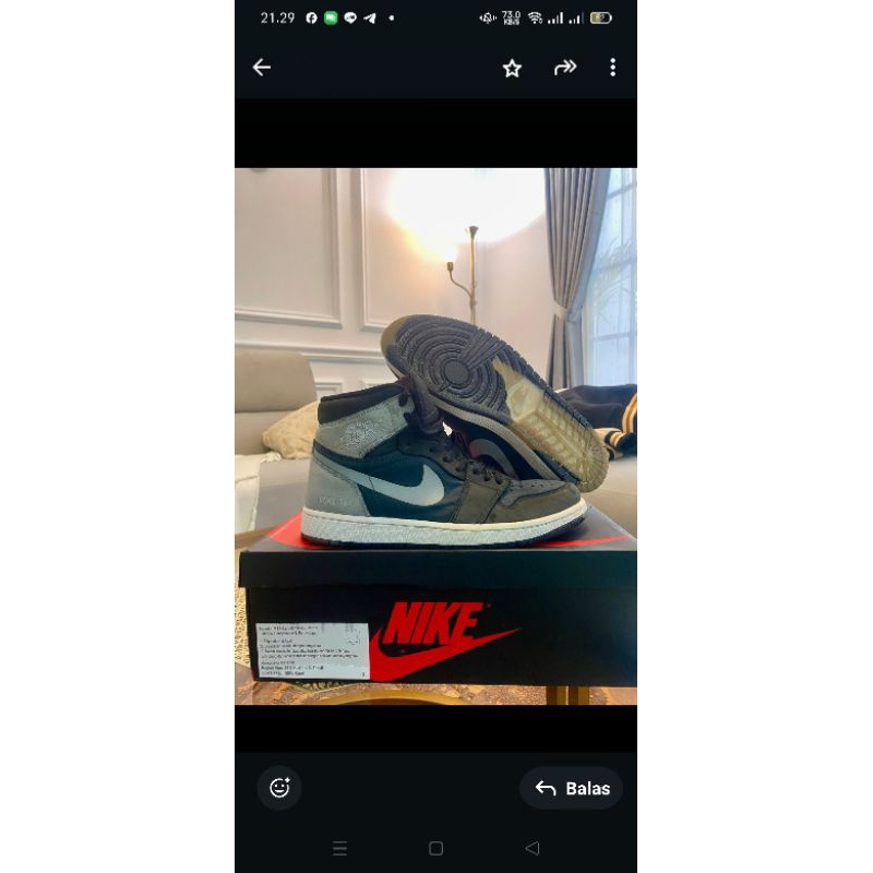 Nike Air Jordan 1 High Elemental Gore Tex Black Grey