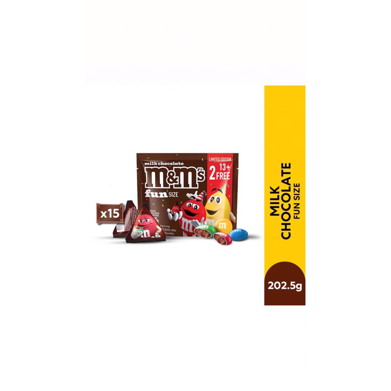 

M&M'S Milk Chocolate Fun Size Bonus Pack (13+2) Original Malaysia