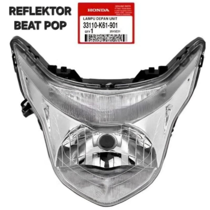 REFLEKTOR LAMPU DEPAN BEAT POP ORIGINAL