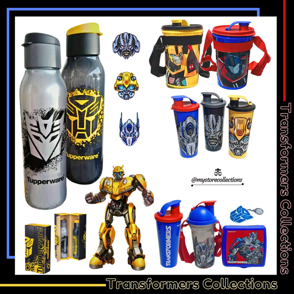 Transformers Collections • Lunch Set • Tumbler • Fancy Bottle ☆ Indo - Import ( Bekal Makan ) Tupwr.