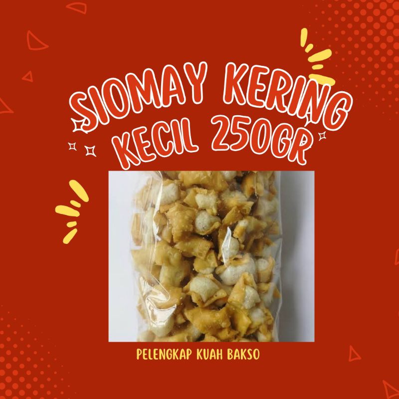 

siomay kering kecil