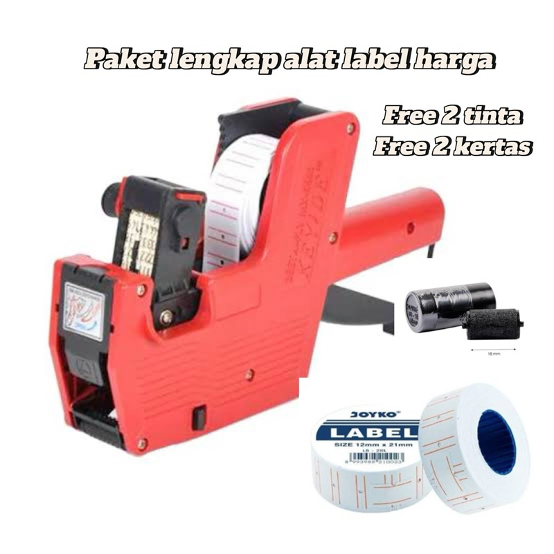 

paket promo lengkap alat label harga