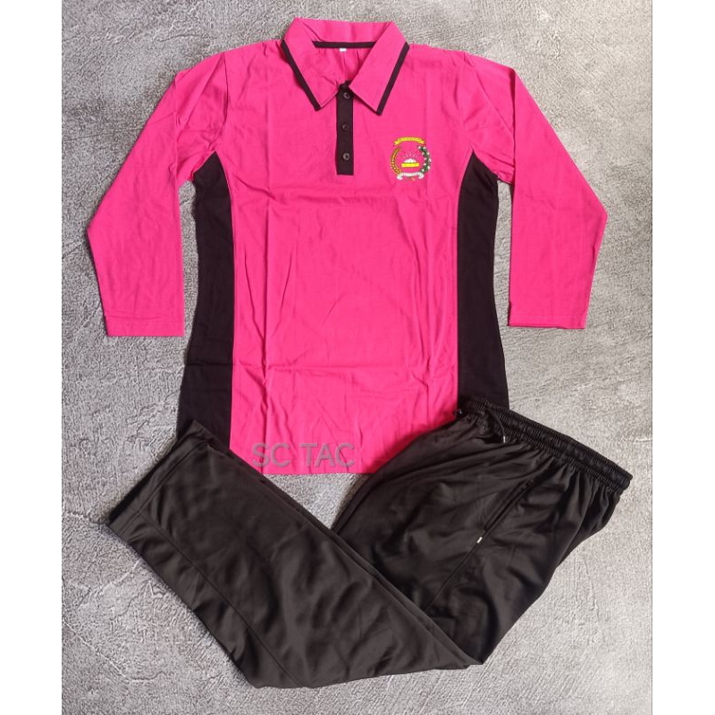 Baju Olahraga Bhayangkari/Kaos Olahraga Bhayangkari Pink