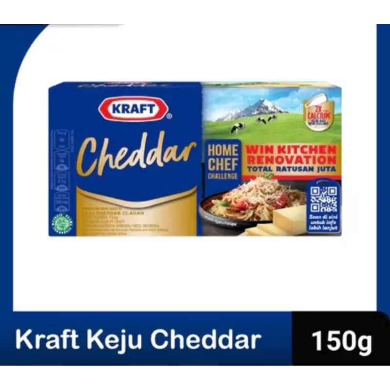 

Kraft Keju Cheddar Blok 150gram