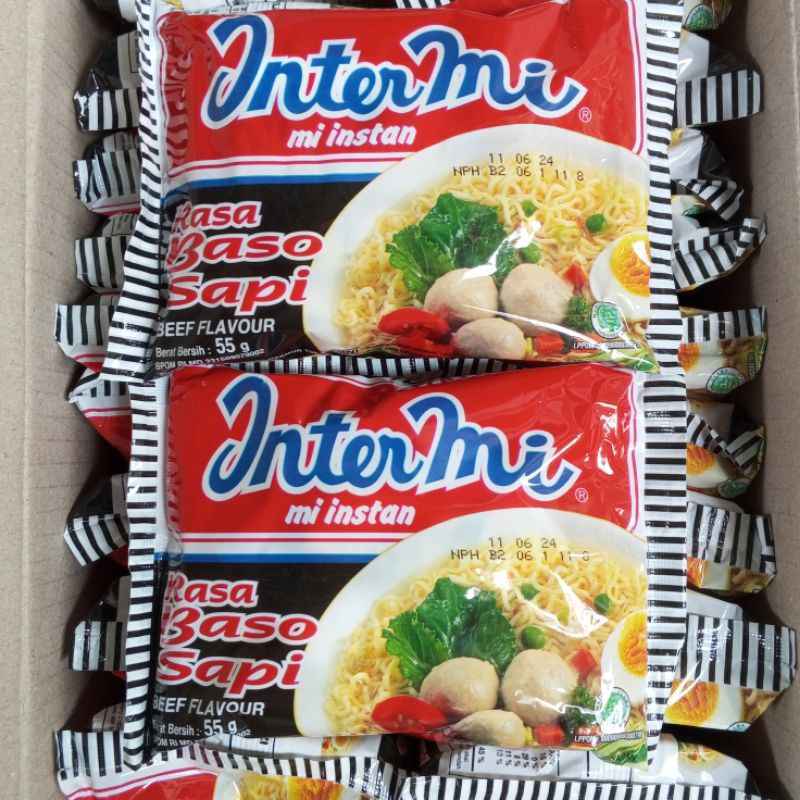 

MIE INSTAN INTERMI BASO SAPI 1/2DUS ISI 20PCS
