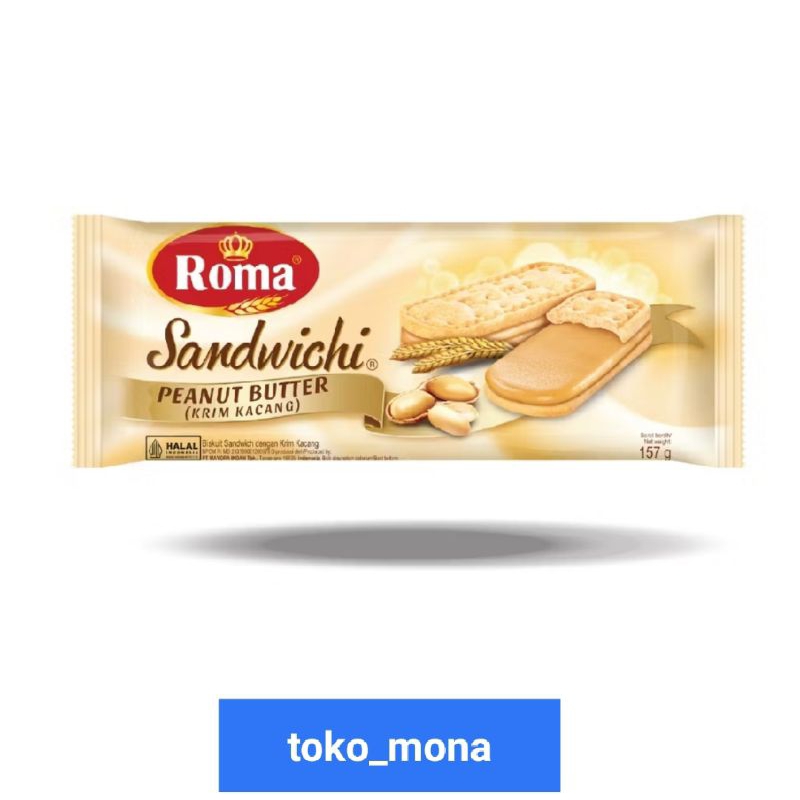 

biskuit Roma Sandwichi rasa kacang/Roma Sandwich