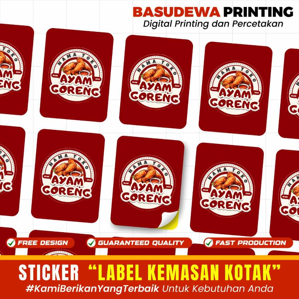 

Stiker Logo Label Makanan Minuman Bontak | Chromo A3+ FREE POTONG