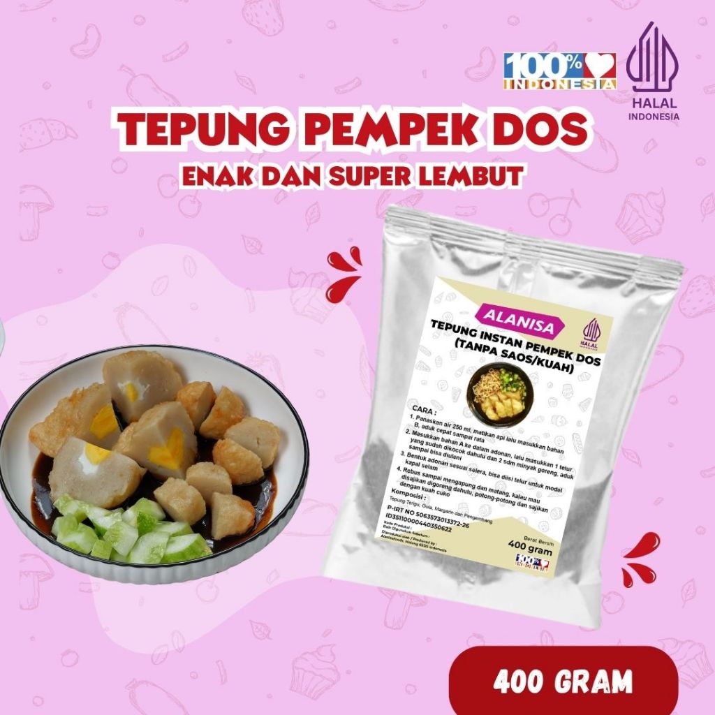 

TEPUNG PEMPEK DOS 400GR PRAKTIS!!