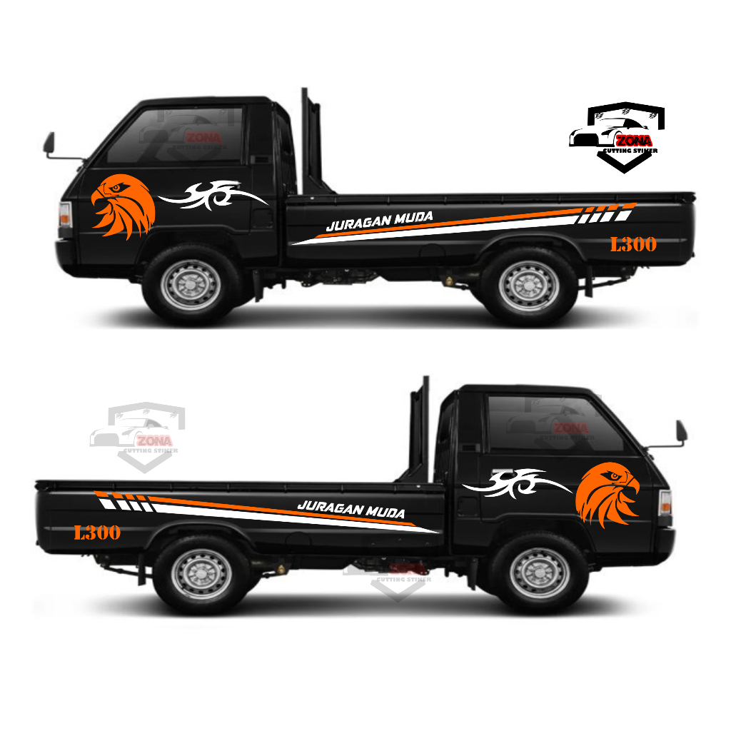 Cutting Stiker Mobil Pickup L300 cutting Stiker Striping L300 Stiker Mobil Pickup Mitsubishi L300 te