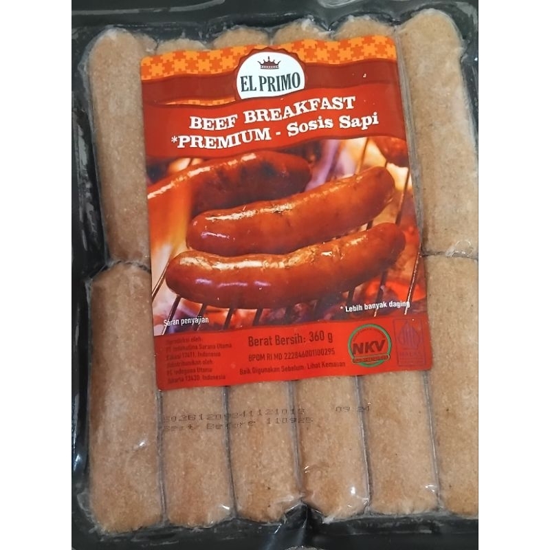 

sosis elprimo beef breakfast 360gr