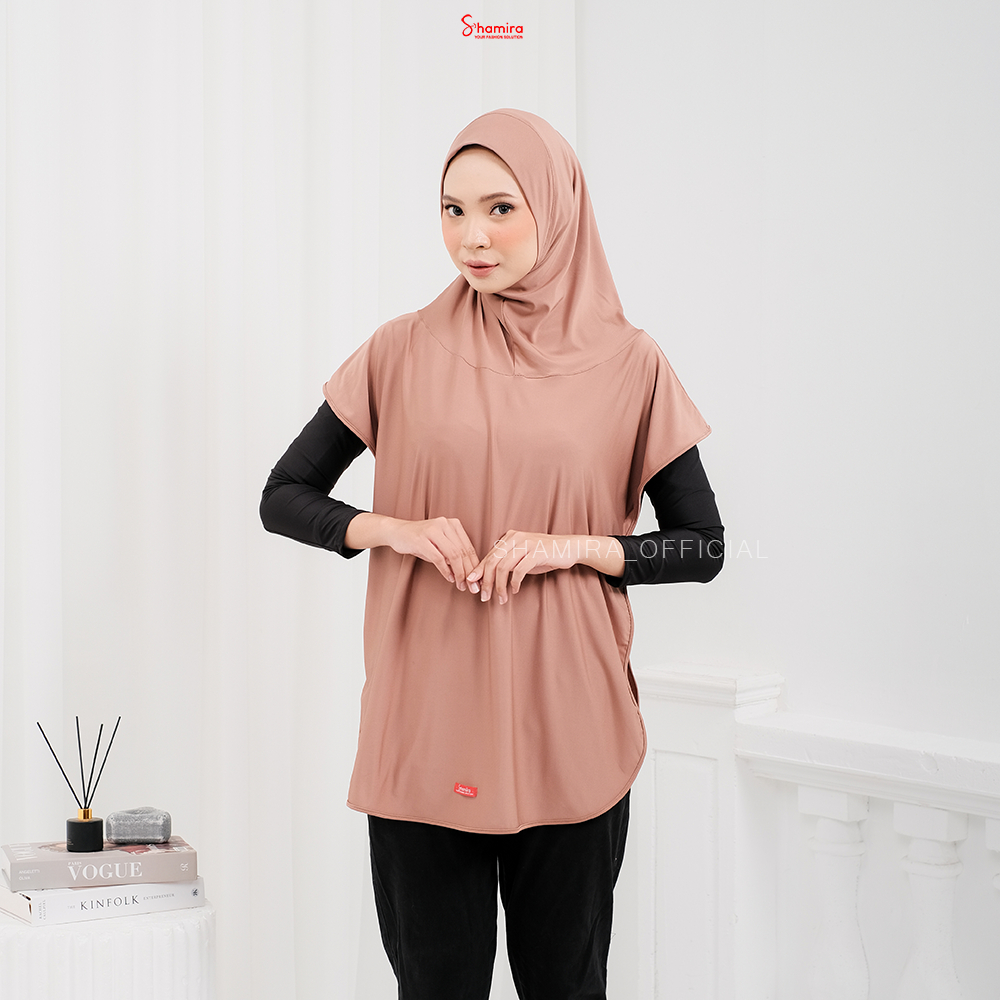 Shamira - Baju Olahraga Wanita Muslim Jumbo I Vest Rompi Olahraga Jersey Premium