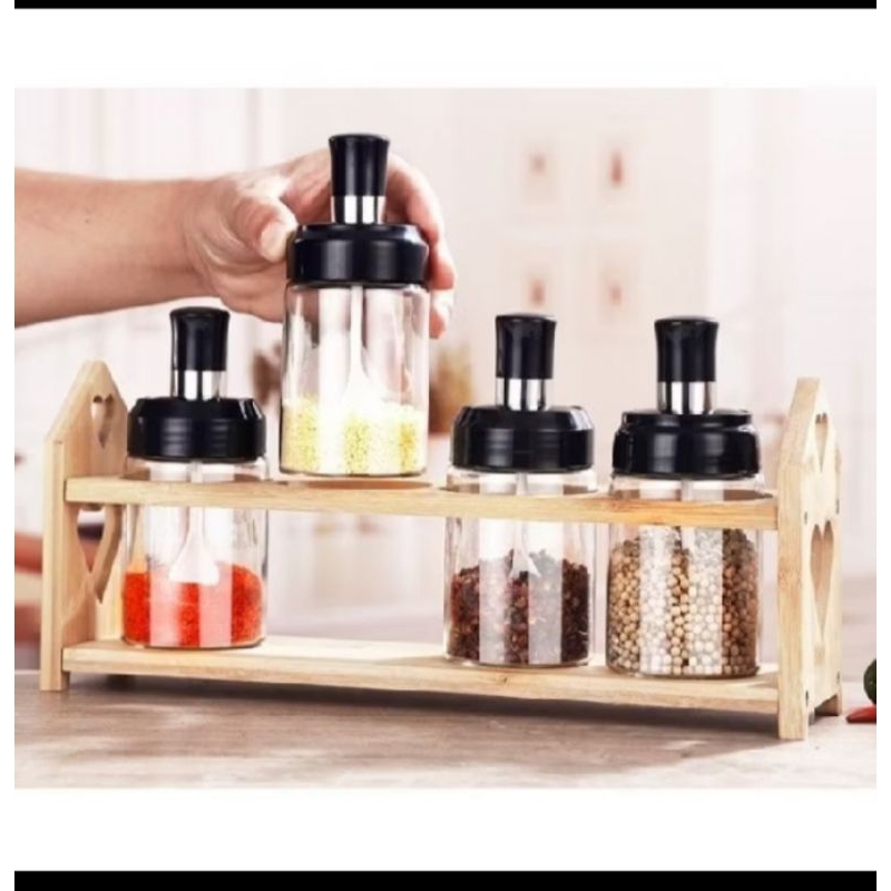 toples bumbu dapur/botol kaca bumbu dapur/ toples kaca bumbu dapur murah