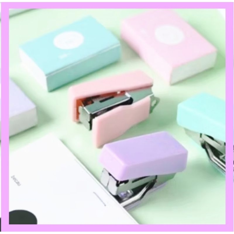

Mini Staples Set Warna Pink Dg Isi Portable Travelling Staples