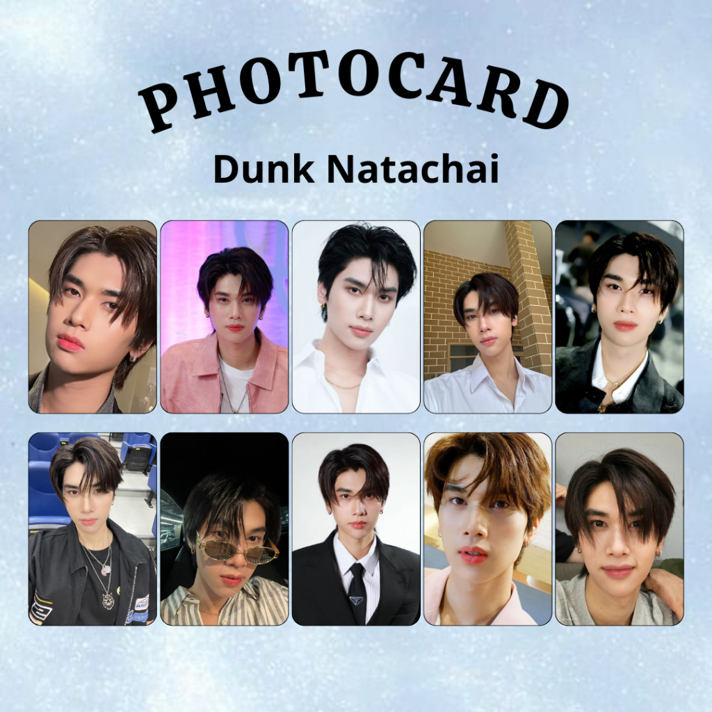 [25 PCS] Photocard Dunk Natachai Aktor Thailand Selca Aktor/Aktris Gmmtv ThaiBL Thaigl