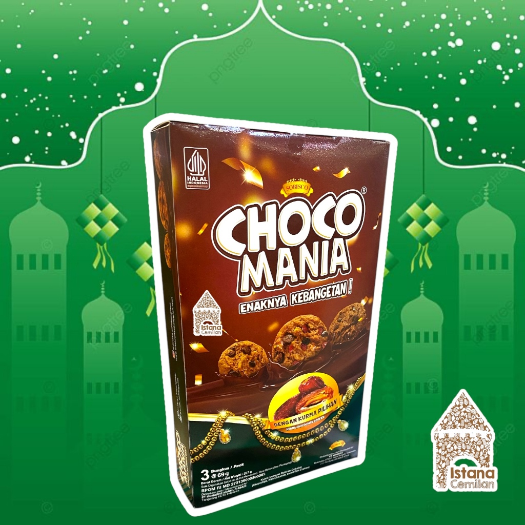 

ChocoMania / Choco Mania Biskuit Cookies Kurma 207 Gram Hampers Kue Lebaran Idul Fitri