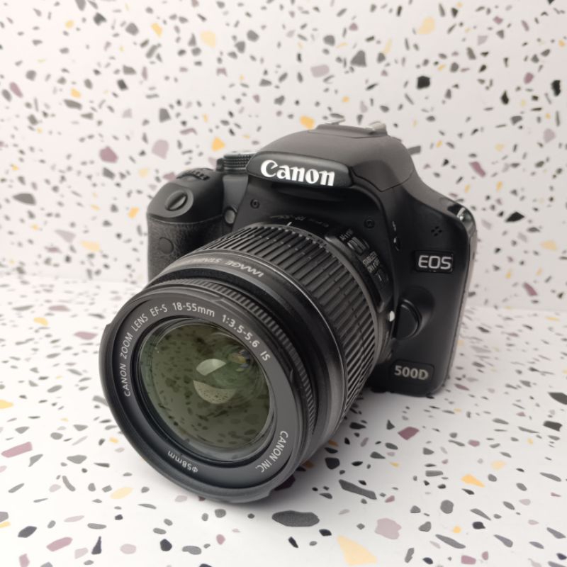 Kamera Canon Eos 500D Kit 18-55mm f/3.5-5.6 - Second