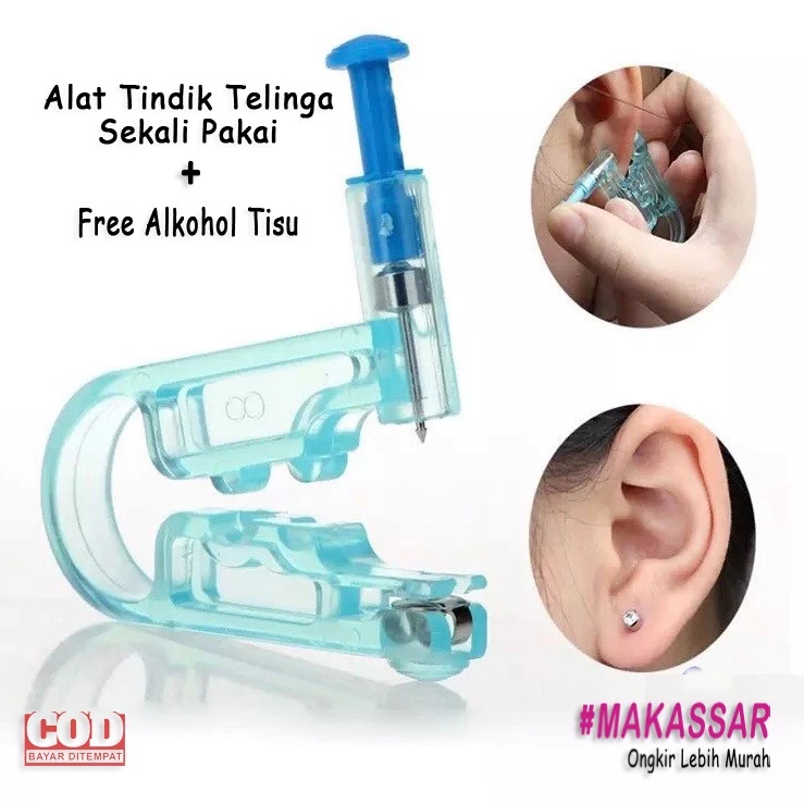 Alat Tindik Telinga Ear Piercing Alat Pasang Anting Kuping Hidung Lidah