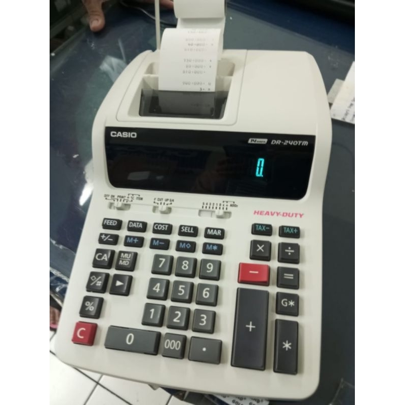 

Kalkulator Kasir Casio Dr 240tm NEW / kalkulator printing baruu/ kalkulator struk kasir