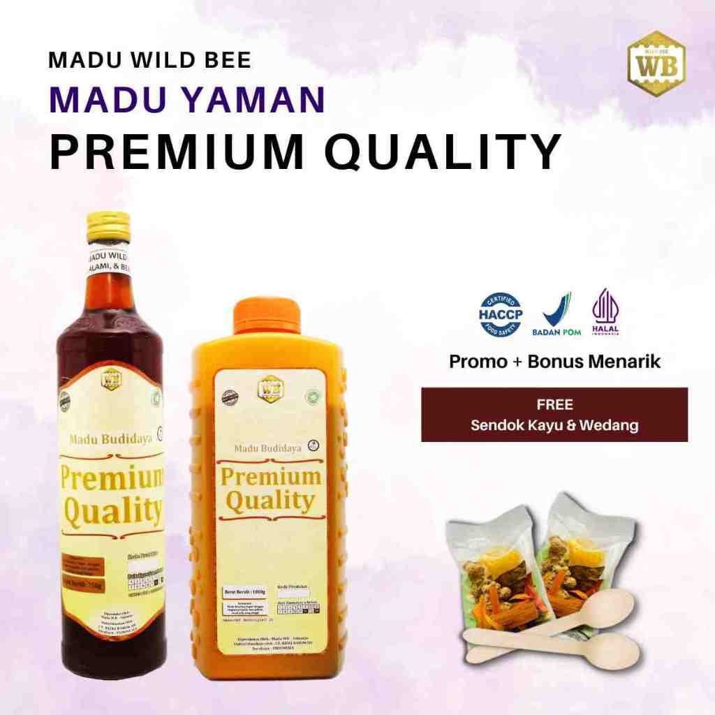 

Madu Wild Bee - Madu Yaman Premium Quality 750gr & 1000gr Lebah Apis Mellifera