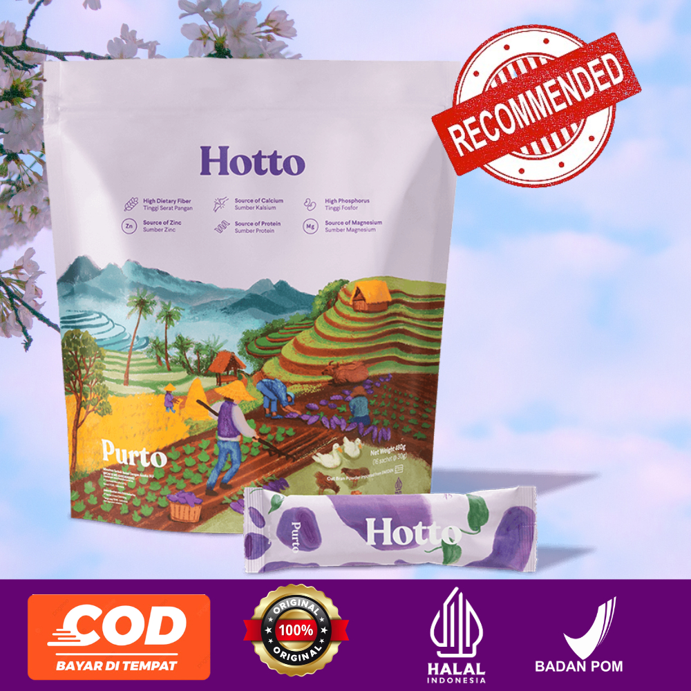 

HOTTO PURTO Multigrain Ubi Ungu | COD Menu Sehat Puasa | Isi 7 Sachet