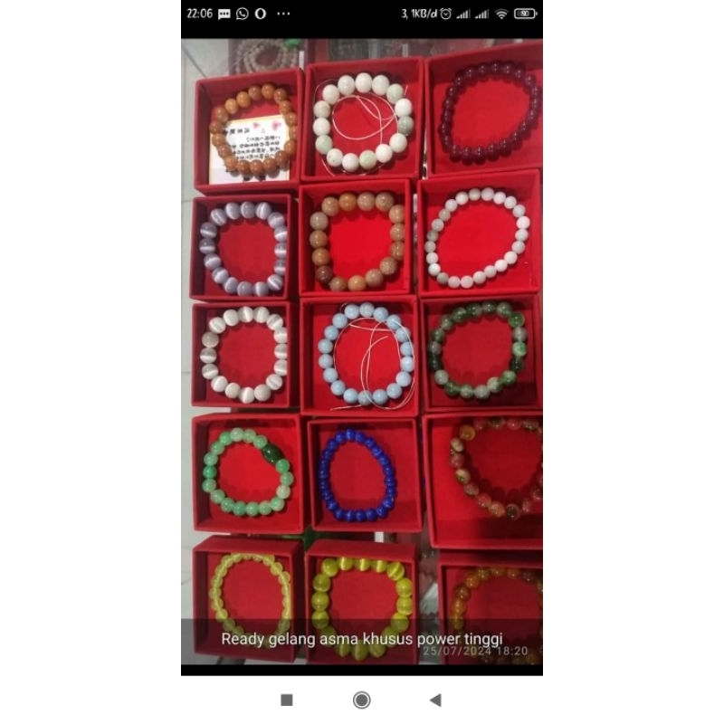 gelang asma' alhusaini power tinggi 500jt ( M )
