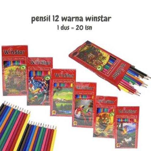 

Pensil Warna Panjang (Isi 12 warna) / Pensil Warna Panjang Murah / Pensil Mewarnai