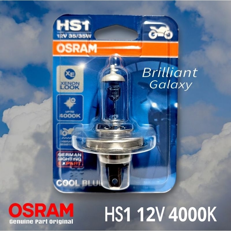 Bohlam Halogen / LED OSRAM Original - Lampu Motor - HS1 / H4