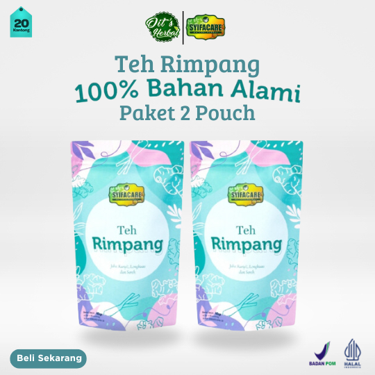 

Teh Rimpang Bundling 2 Pouch Syifacare - Teh Diet Alami Detok Mengecilkan Perut Ala JSR Terbuat 100% Bahan Alami